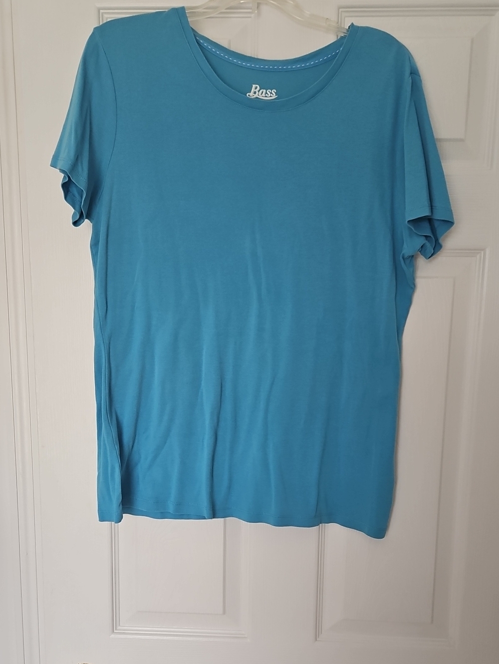 Bass Women’s Short-Sleeve Crewneck Tee — Turquoise Blue
